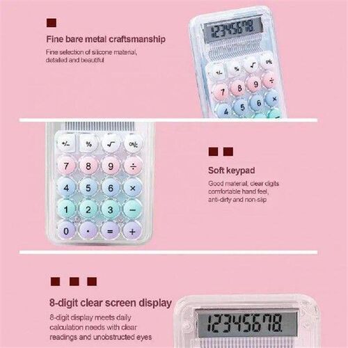Mini Pocket Calculator 8 Digit Calculator Portable Handheld