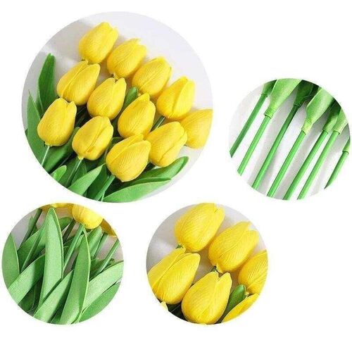 10Pcs Tulip Artificial Flowers Real Touch Artificial Bouquet