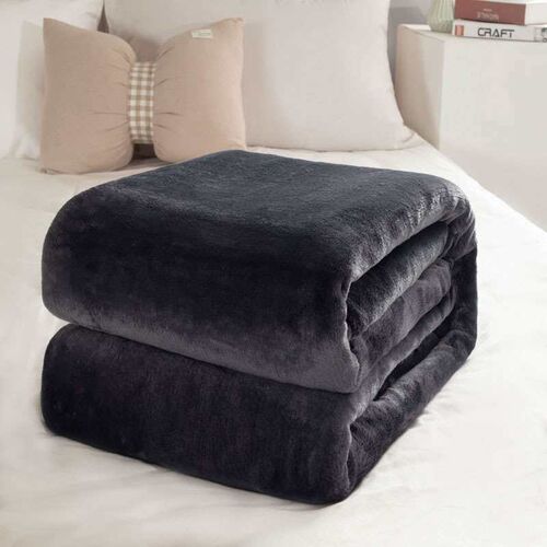 Blanket Solid Color Flannel Blanket Thickened Double-sided F