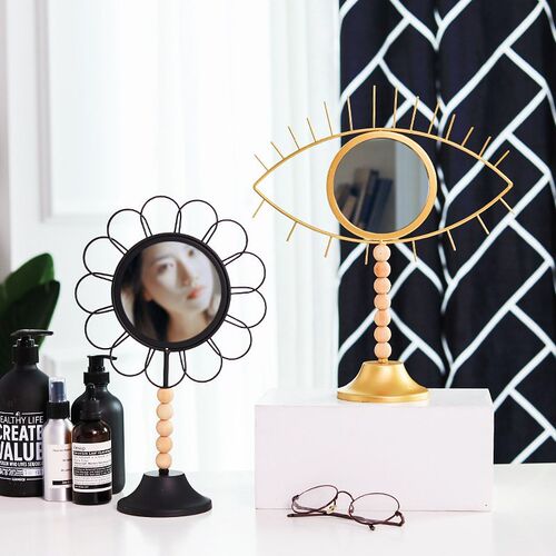 Table Decorative Vanity Mirrors Nordic Fashion Iron Geometr