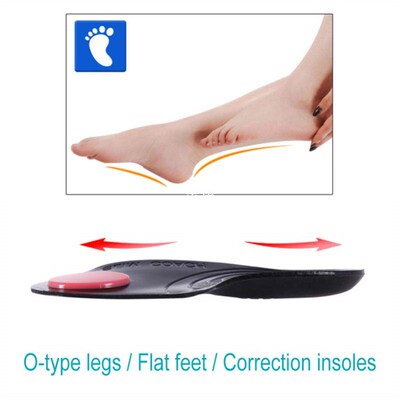 1 pair Flat Foot Corrector Gel Insole Cure Flat Feet Pigeon-
