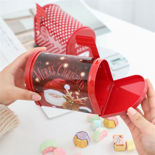 Santa Storage Christmas Box Craft Iron Candy Gift Claus
