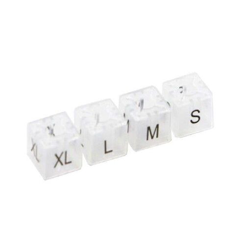 Plastic Clear Size Cubes Hangers Classic Square Size Marker