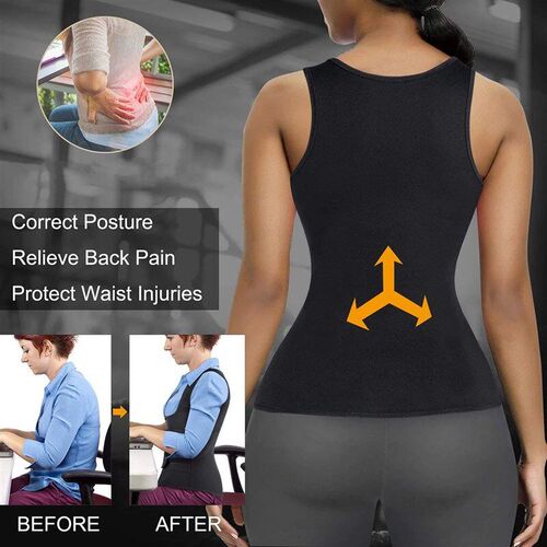 Neoprene Sauna Suit for Women Sauna SweatM Vest Waist Traine