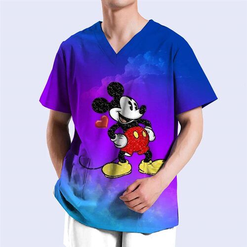 Women Men Blouse For Doctor Surgical Medical Uniform  Mickey