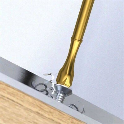 6PCS Portable Titanium Coating Screwdriver Bit Non-slip