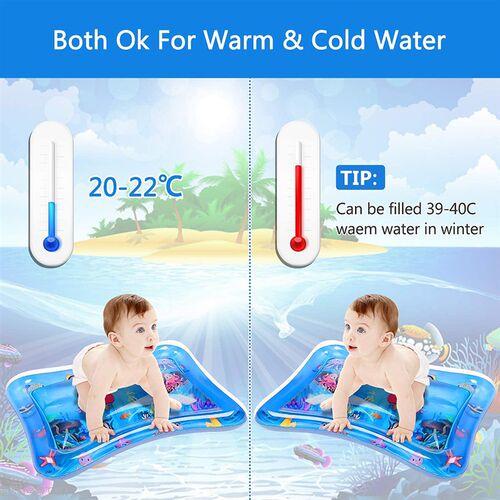 Baby Water Mat Inflatable Water Play Mat Crawling Pad Game I