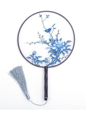 Women Fan Chinese gift craftwork girl fan Creative souvenir