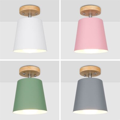 LED Ceiling Light Iron Wood ceiling lamps Nordic Modern Ceil
