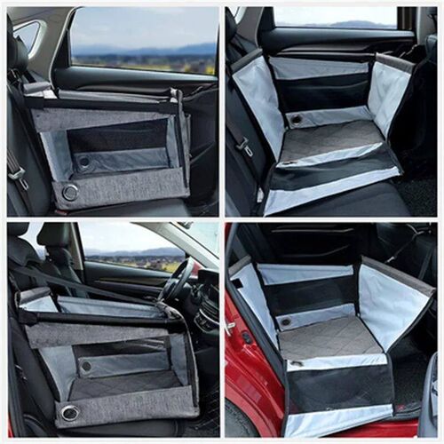 Portable Car Pet Seat Stable Dog Carrier with Safety Mesh Pr