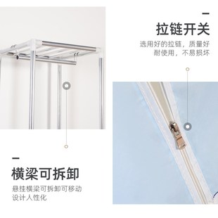 唐堂富柜正面70cm深度55cm长裙款挂大衣风衣全叠布衣橱小型迷你柜