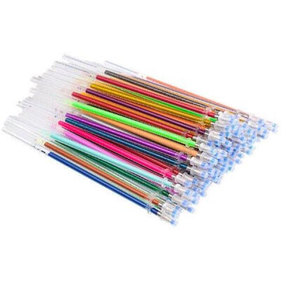 Glitter Gel Pens Colorful Refills Replacements Fluorescence
