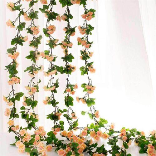 2m Artificial Flowers Rose Ivy Vine Wedding Decoration