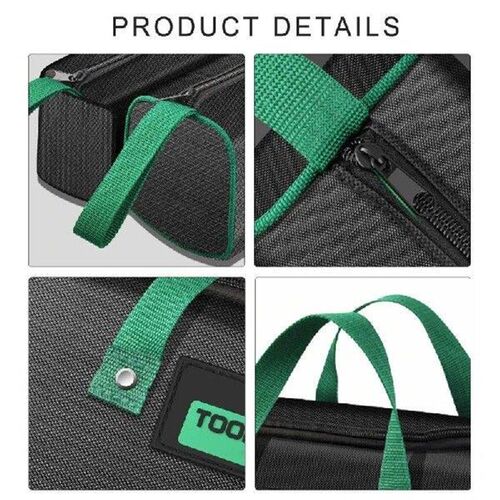 Spacious Green Tool Storage Bag Organizers Pouches Suitable