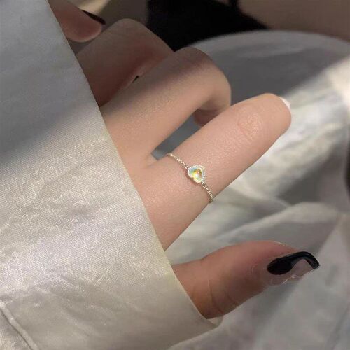 Stretchable Adjustable Chain Ring 2025 Heartshaped Japanese
