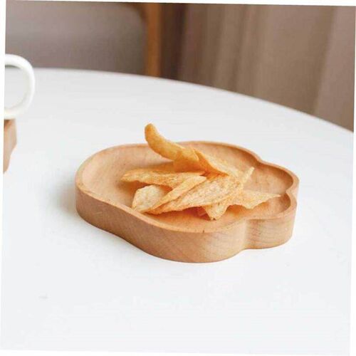 Wooden Tray Sauce Plate Food Snack Dessert Tea Dish Plate