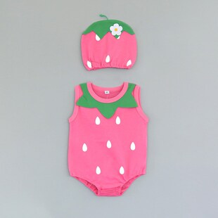 Thin Summer Baby troangle Clothes Cotton Cartoon Animal Inse