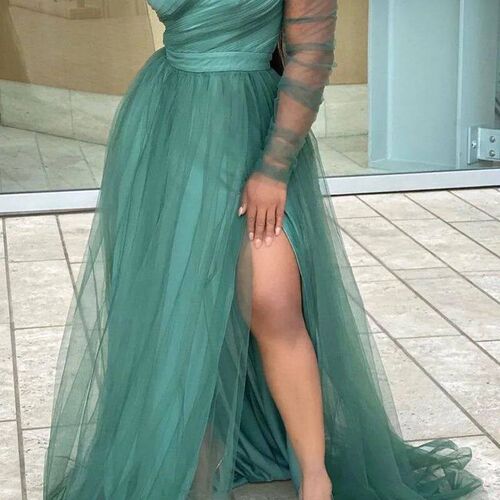 Hi Shy Bridal Gorgeous Evening Dresses Short Sleeved One Sho