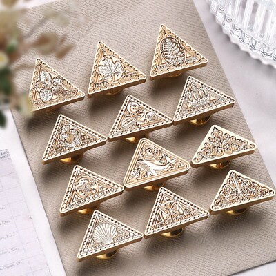 Shaped Triangle Wax Stamps European Patterned Lacquer Stamp