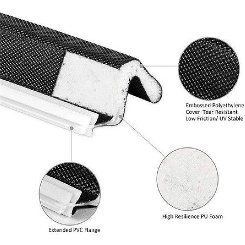 40ft Door Weatherstripping Windproof Silent with Grooved