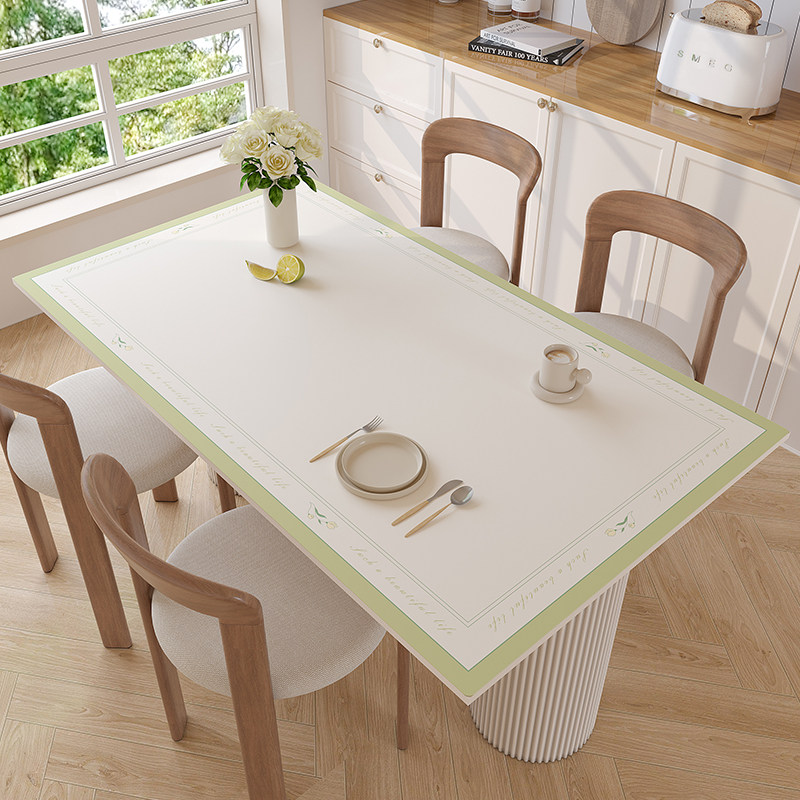 皮革桌垫高级感餐桌茶几桌布防水防油免洗防烫桌面垫台布垫子餐垫,居家布艺,桌布,淘宝优惠券,粉丝福利购,淘宝优惠卷