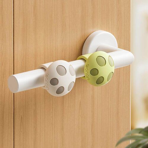 Small mushroom-shaped silicone door handle bumper rings, wal