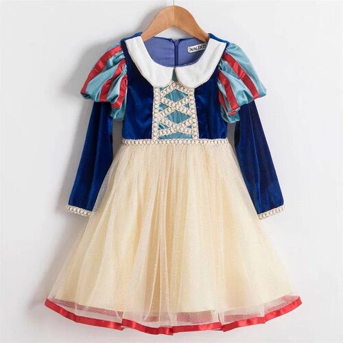 Halloween Princess Dress For Girls Mesh Puff Full Sleeve