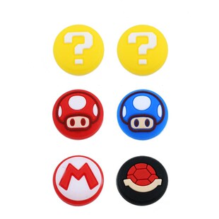 YuXi 6PCS Rubber Silicone Grip Caps Accessories for Nintend