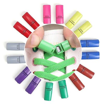 Magnetic Lock Shoelace without tie Colorful Elatic Lace Snea