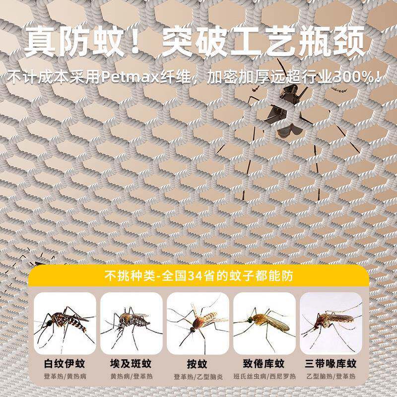 防摔MSCK-木装蚊帐家用2026新款卧室婴儿童防掉床蒙古包免安全罩