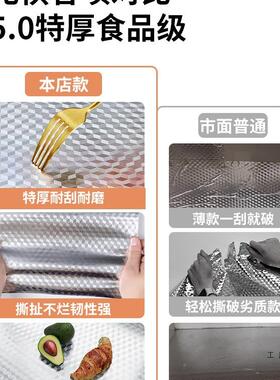 厨房防贴纸F99SMTJ7防耐高温自粘灶墙油纸台专用防水隔火热铝膜加