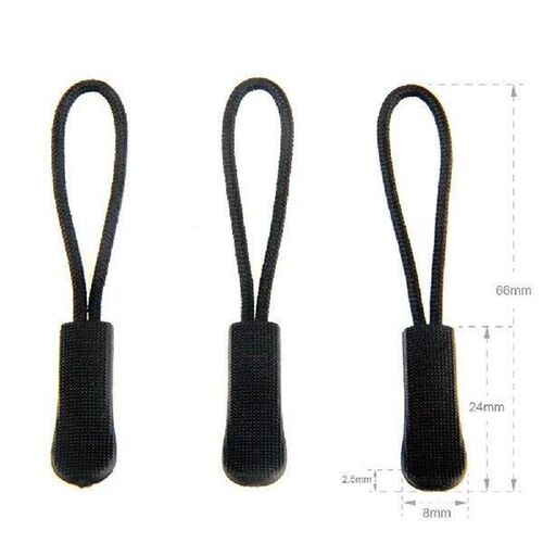 50pcs Garment Plastic Zipper Rope Zipper Pull Head Useful
