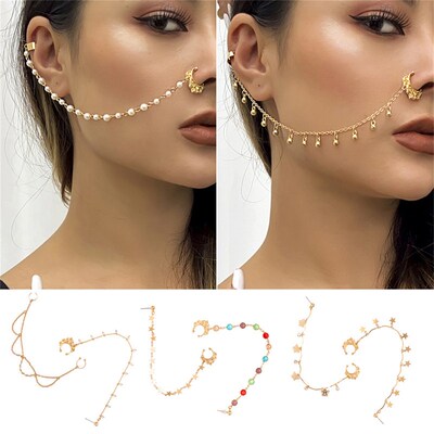 Fashion Personality Punk For Women Earring Geometric Tassel
