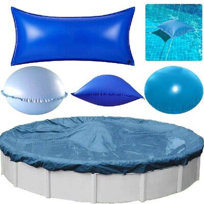 Swimming Pool Winter Pillows Blue Durable Swimming Pool