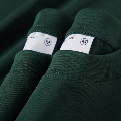 300g Heavy tton Solid lor Mens High Quality Loose Oversize