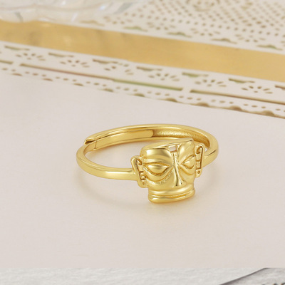 Newly Arrived Ethnic Artist Women Ring Human Face Abstract G