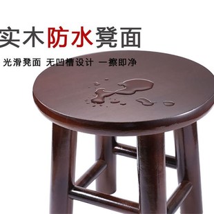 矮凳实木小板橡木小圆凳实木T小方凳梯登钓鱼凳洗衣凳换鞋凳