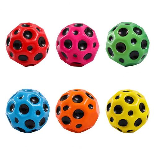High Bounce Moon Ball Colorful Interaction Bouncy Ball Soft