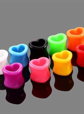 2Pcs/lot Acrylic Tunnels for Ears Heart Hollow Ear Plugs Tun