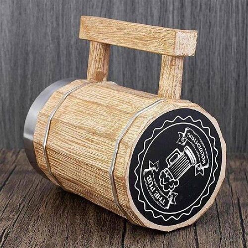 Barrel Beer Mug Vintage Coffee Mug With Handle 600ml Double