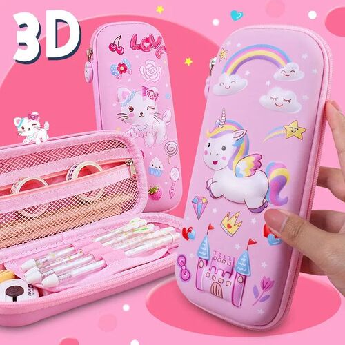3D EVA cute pencil case boy astronaut pencil bag school supp