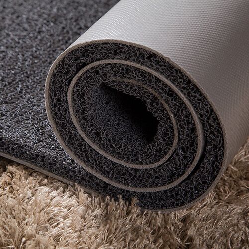 Plastic wire loop red carpet longterm doorway large area cut