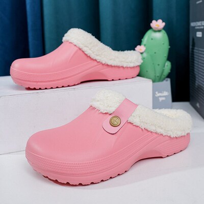 2025 Baotou Slippers Couple Style Large Size Woolen Cotton S