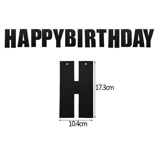 1 Set HAPPY BIRTHDAY Paper Banner Bunting Garland Party Hang