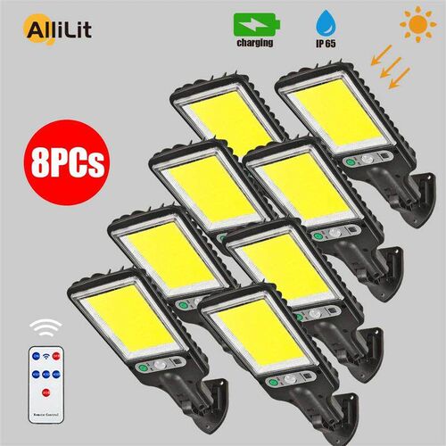 1~8PCs Solar Led Light Outdoor Wall Lamp Waterproof 3 Modes