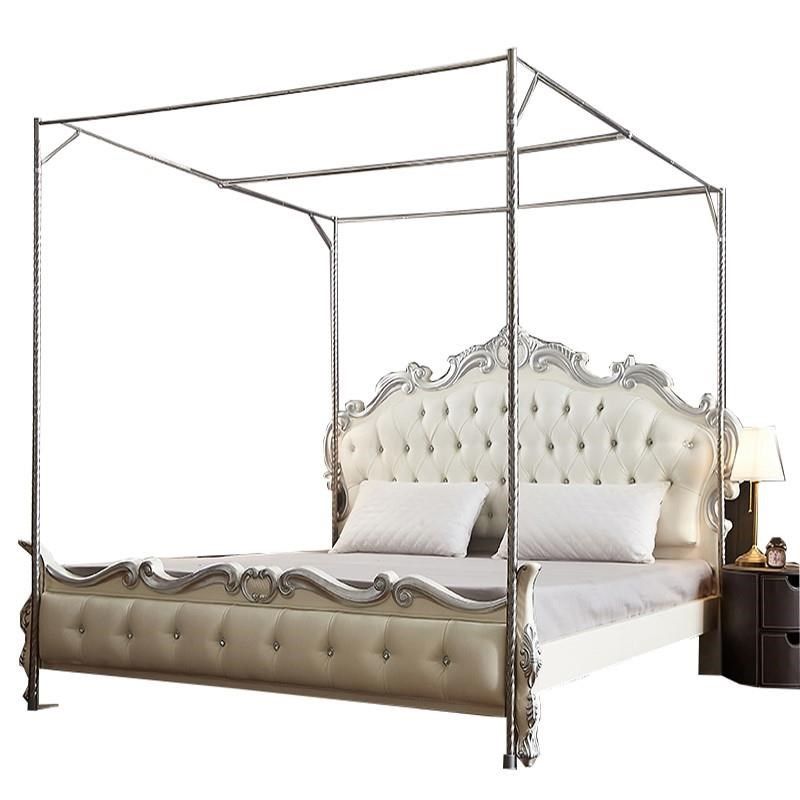 挂蚊帐架子加粗加厚不锈钢30的撑支架杆子单买零件装稳固家用