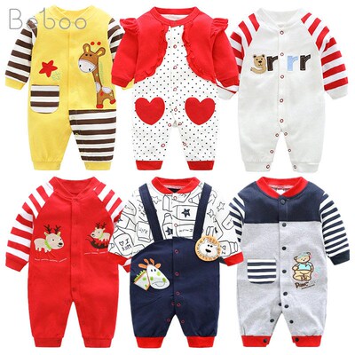 Newborn Unisex Jumpsuits Gentleman Autumn Long Sleeves Rompe