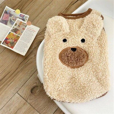 Winter Clothing Plush Teddy Bear Sweater Warmth Pets Cute