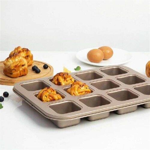 6/12 Holes Cke Bking Mould Non Stick Crbon Steel Toster