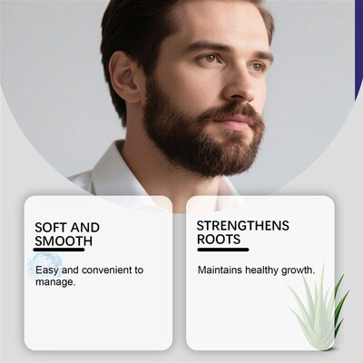 EAST MOON Mens Beard Care Balm - Gentle Nourishment for Sof